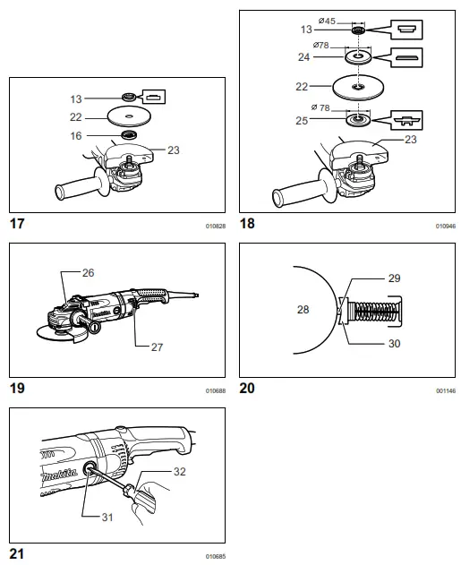 makita GA7020R Angle Grinder - fig3