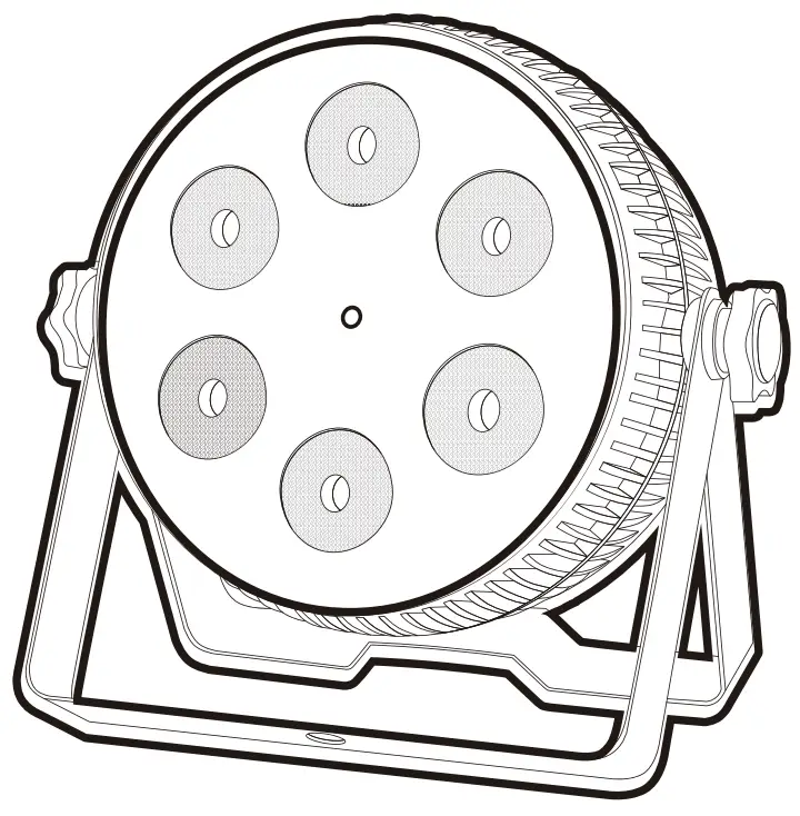 ORION ORCAN3 LED Flat Par Can Party Light -