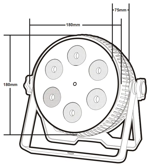 ORION ORCAN3 LED Flat Par Can Party Light - Specifications