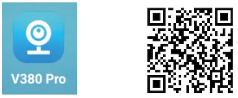 Cameras V380 Pro 2.4G WiFi Surveillance Camera - QR