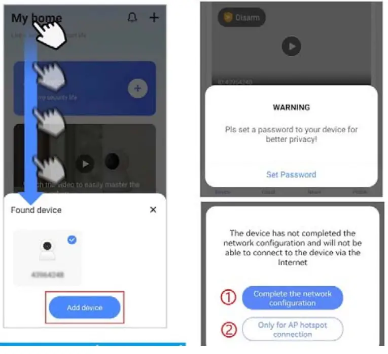 Cameras V380 Pro 2.4G WiFi Surveillance Camera - app2