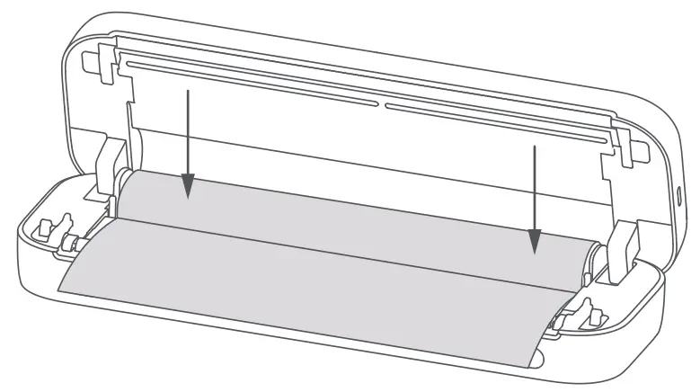 Loading 4/8-Inch Paper Roll