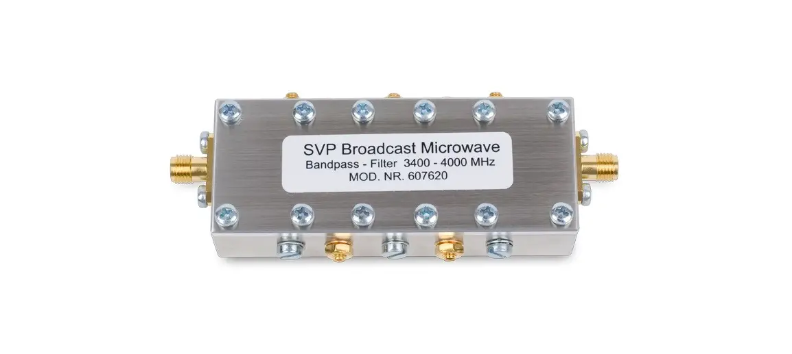 Svp Broadcast Microwave Bandpass Filter 3400 Mhz User Manual