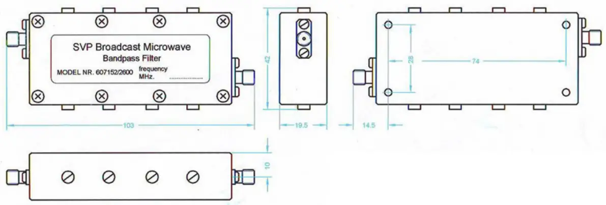 BF-2260-2540. Mechanical layout