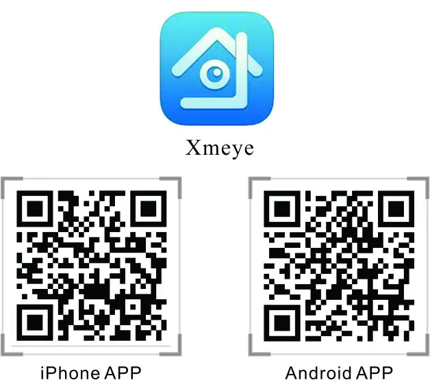 XMEye logo and Qr code
