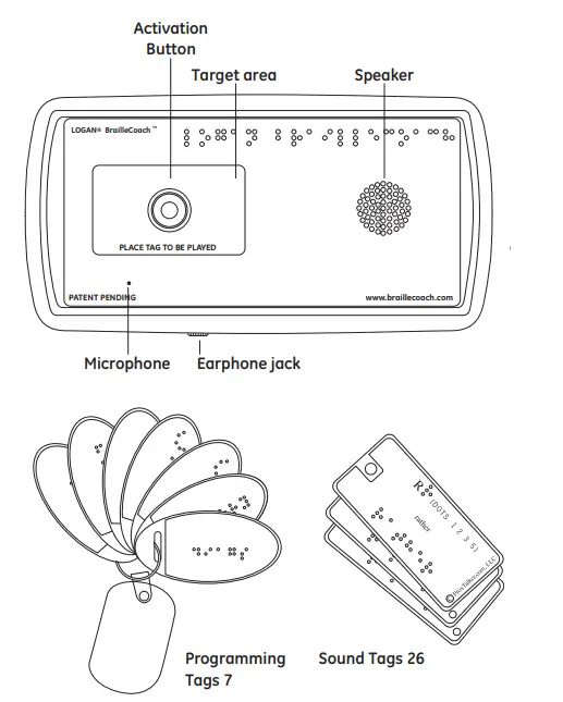 LOGAN BrailleCoach Talking Braille Learning 1