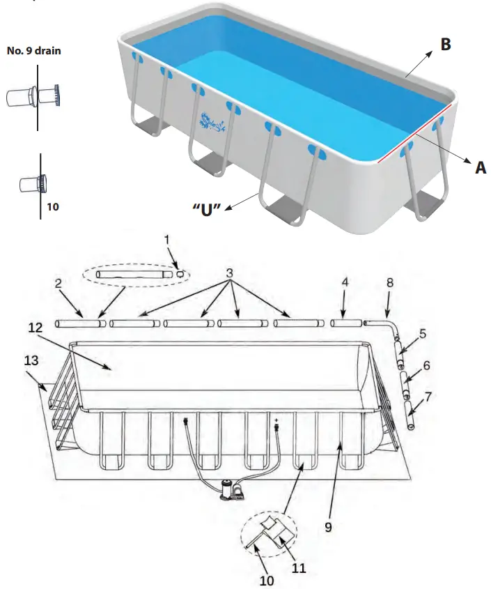 SLPLRCT16 Rectangular Metal Frame Pool Set Overview