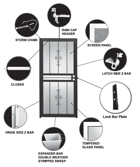 Grisham-400030002386-Steel-Security-Storm-Doors-fig-1