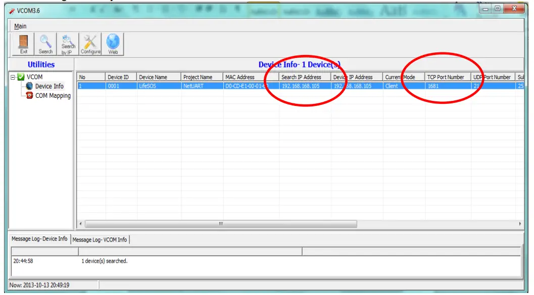 WeBeHome LS 10 Network Module Configuration - setting