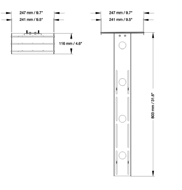 Neomounts PLASMA-M2500CAMSHLF2 Multimedia Shelf Instruction fig 1