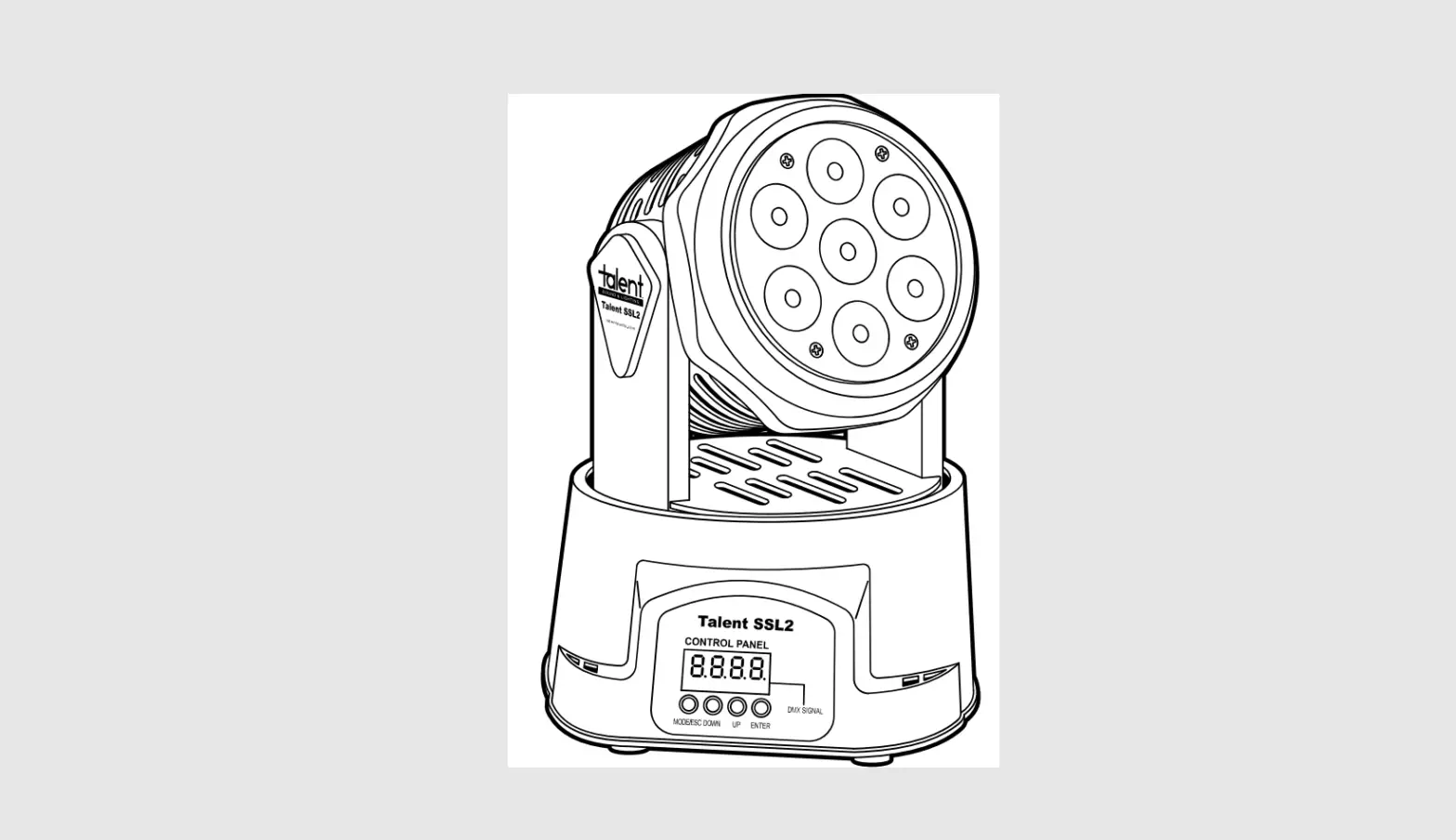 Talent Ssl2 Rgbw Led Dmx Mini Moving Head Stage Light User Manual Talent Ssl2 Rgbw Led Dmx Mini Moving Head Stage Light User Manual