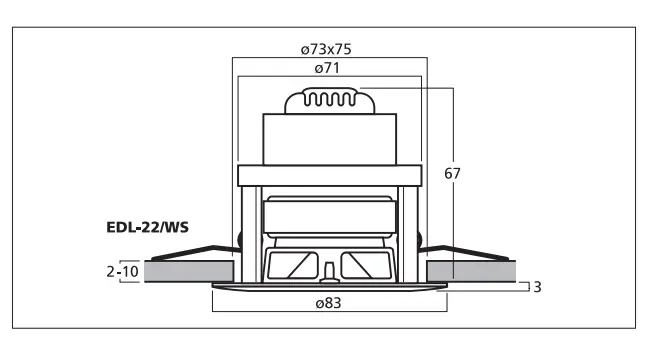MONACOR EDL-206 Weatherproof Flush Mount PA Speakers-8