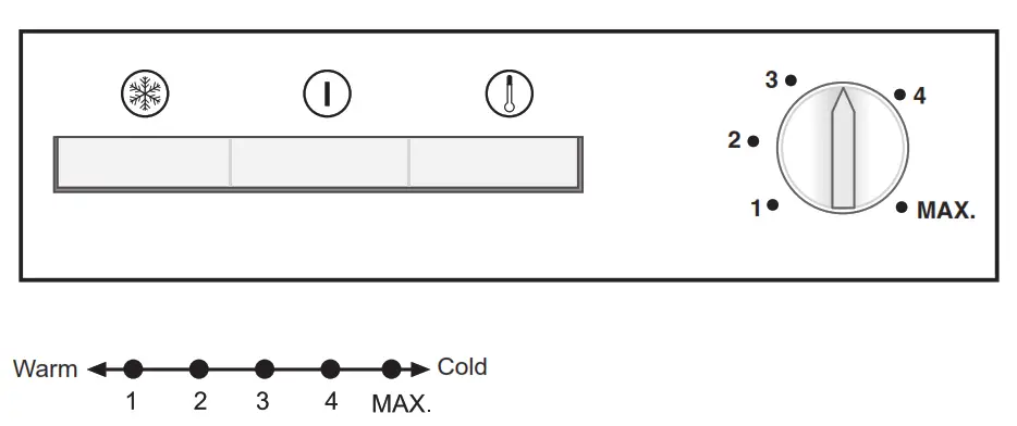 arcelik 2042 MB Vertical Freezer - temperature