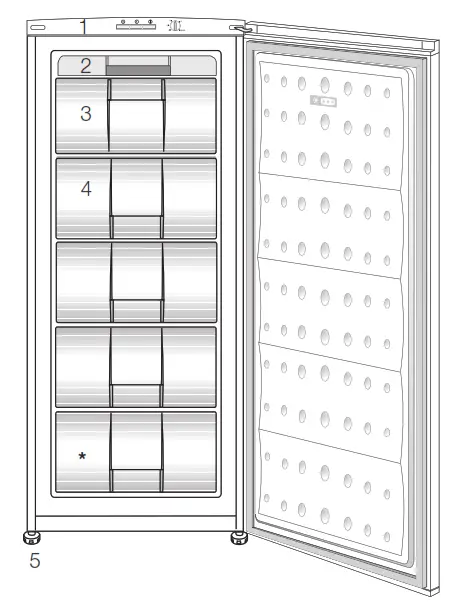 arcelik 2042 MB Vertical Freezer