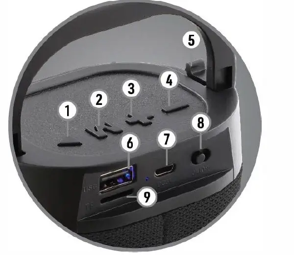 XTREME HARMONIX Portable Lightshow Bluetooth Speaker FIG (1)