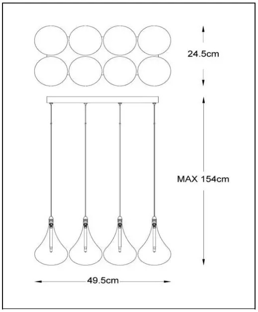 LUCIDE 70434 Tears Pendant Light-fig2