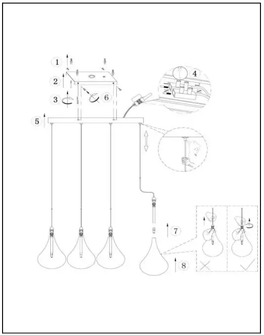 LUCIDE 70434 Tears Pendant Light-fig3