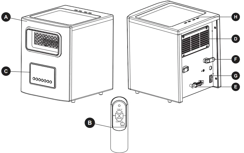 Lifesmart-KUH25-01-4-Wrapped-Element-Infrared-Heater-fig-1