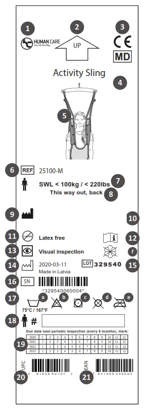 HUMAN CARE 25105 S Walking Sling - fig