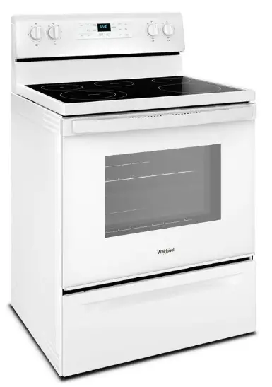whirlpool freestanding electric range