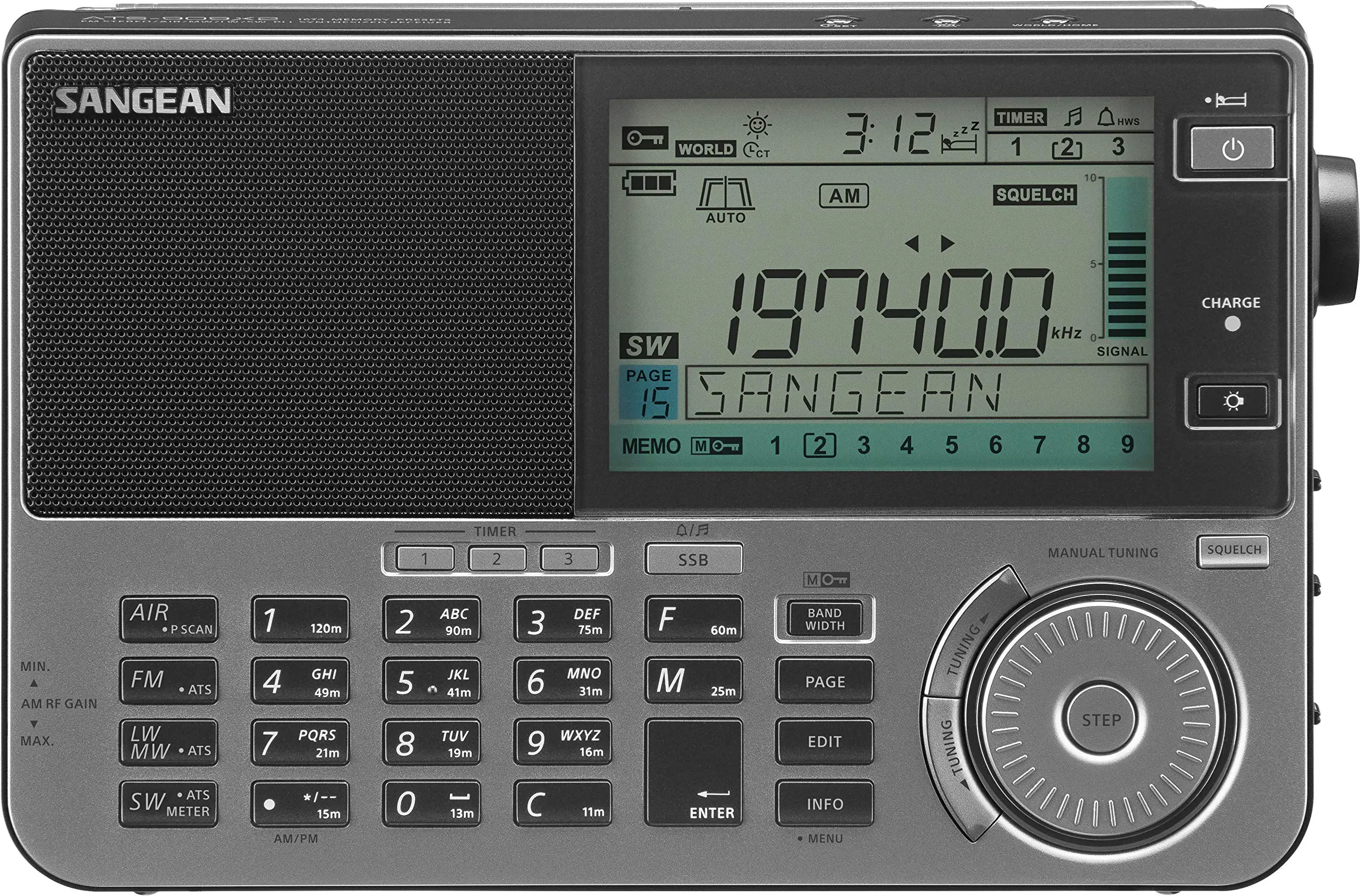 SANGEAN ATS-909X2 the Ultimate FM-SW-MW-LW-Air Multi-Band Radio