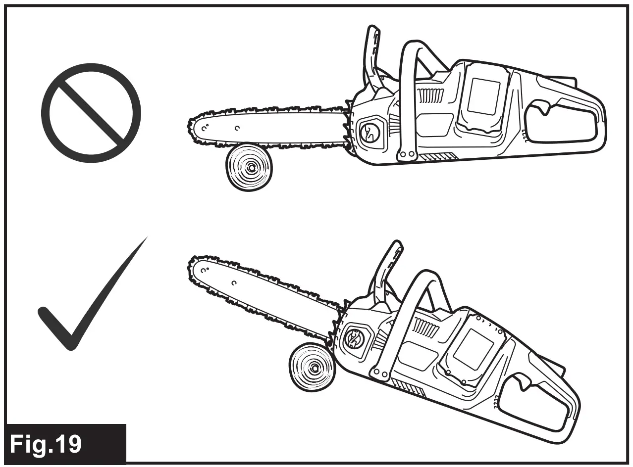 WORKING WITH THE CHAIN SAW