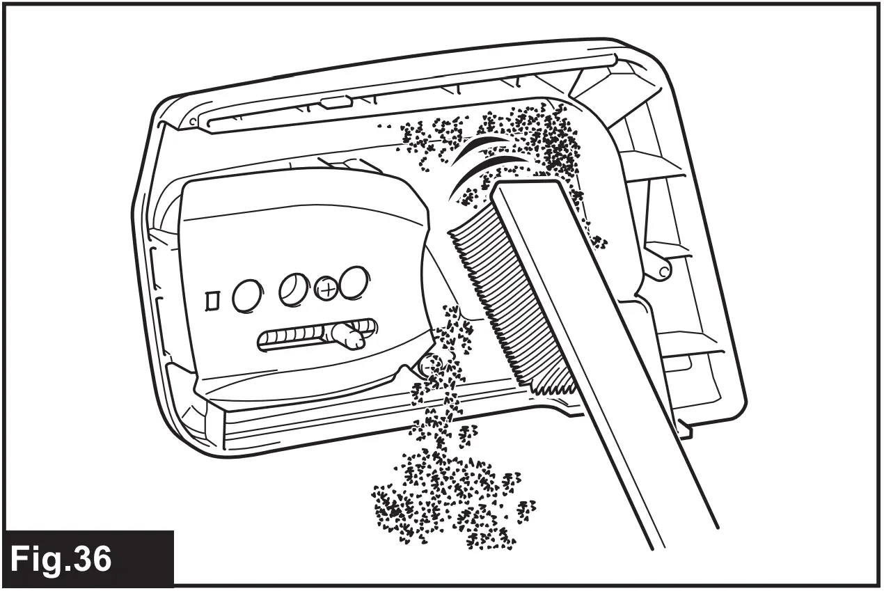Cleaning the sprocket cover