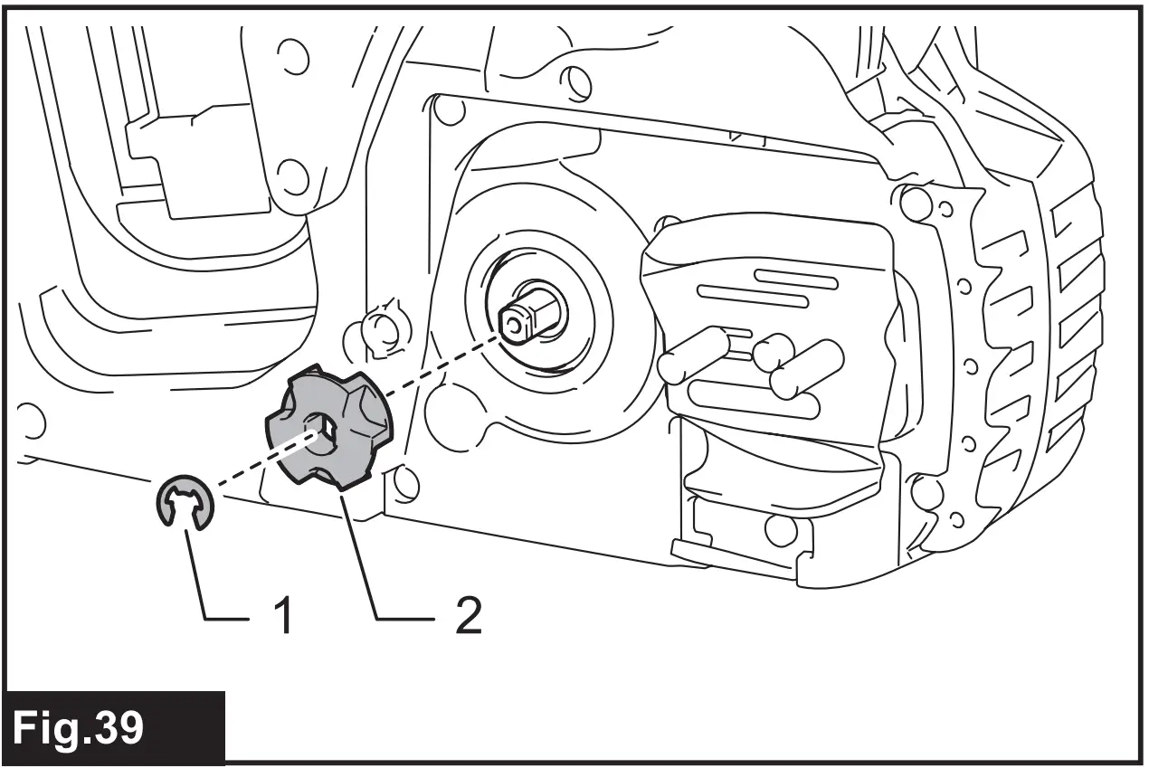 Replacing the sprocket