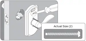 Install inside lever