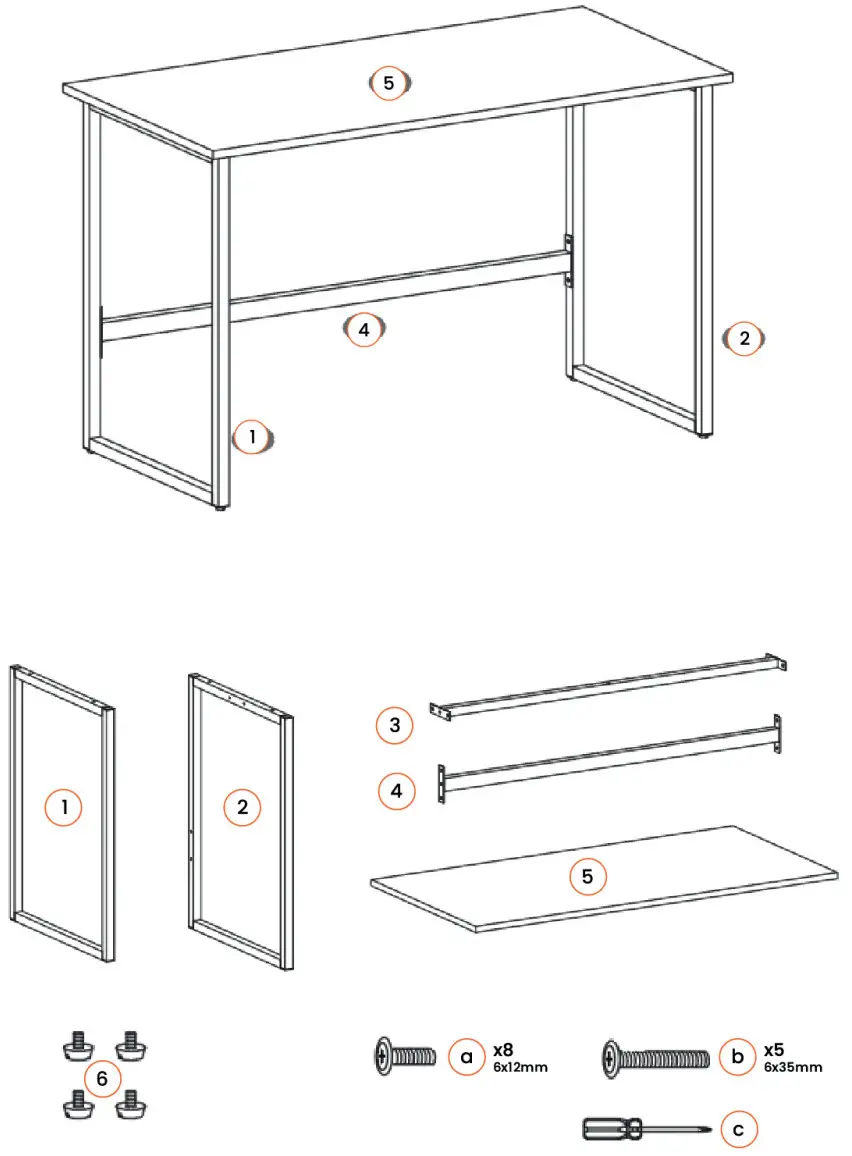 MCHAUS SESHAT Seshat Desk Black - Figure 1