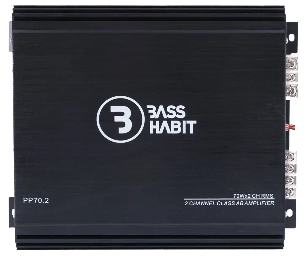 BASS HABIT PP70.2 2 Channel Class AB Amplifier-fig1