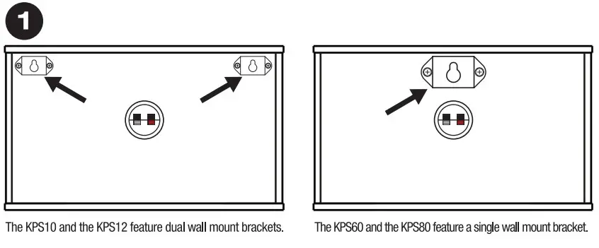 ROCKVILLE Karaoke Speakers with Wall Brackets - 1