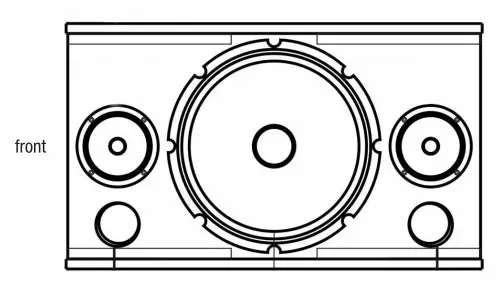 ROCKVILLE Karaoke Speakers with Wall Brackets - Front