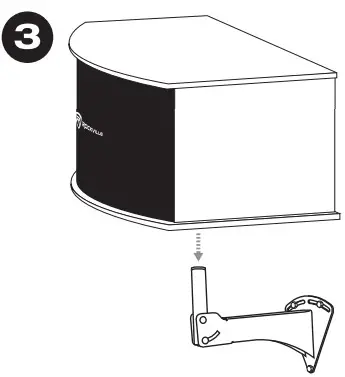 ROCKVILLE Karaoke Speakers with Wall Brackets - wall 3