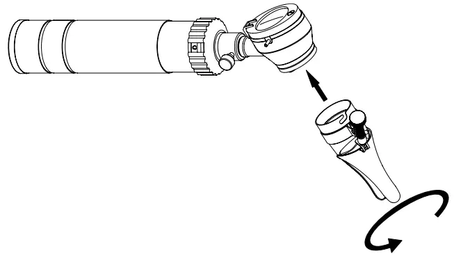 kaWe 141323 Eurolight Otoscope - Nose spreader speculum