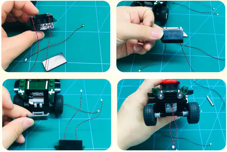 GAME OF BRICKS 75894 Light Kit for 1967 Mini Cooper S Rally and 2018 MINI John Cooper Works Buggy - Step 3 (Bag 2)2