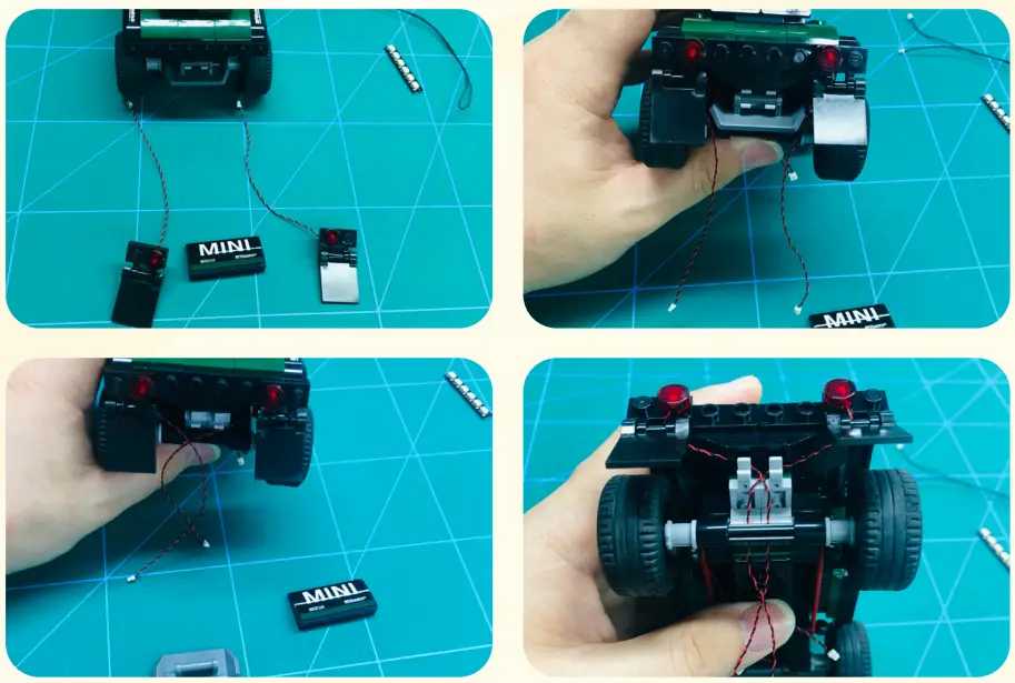 GAME OF BRICKS 75894 Light Kit for 1967 Mini Cooper S Rally and 2018 MINI John Cooper Works Buggy - Step13