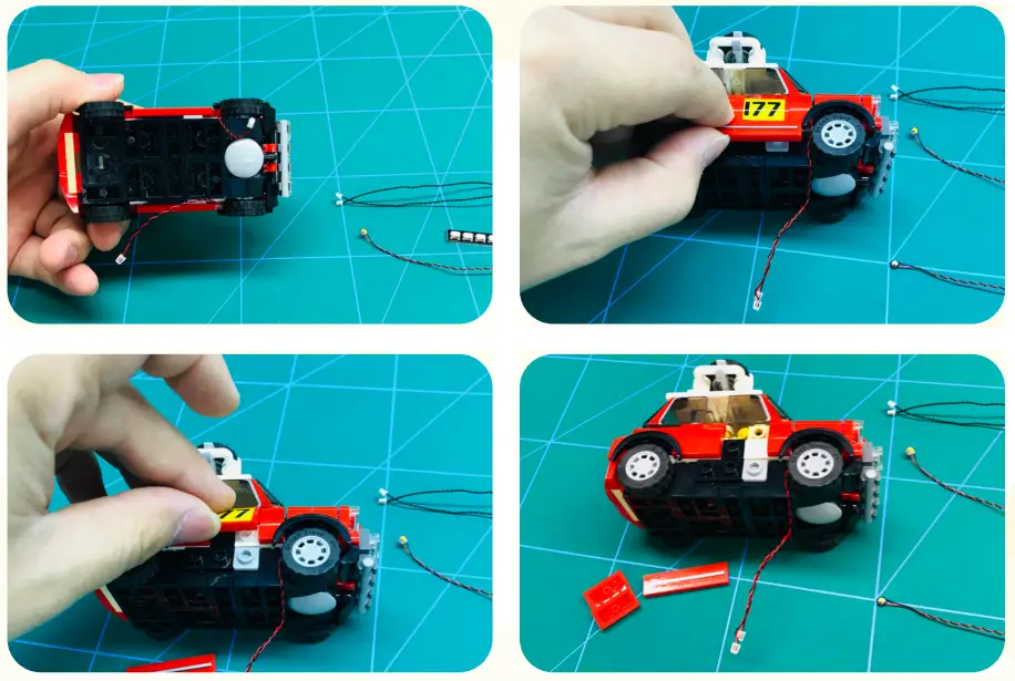 GAME OF BRICKS 75894 Light Kit for 1967 Mini Cooper S Rally and 2018 MINI John Cooper Works Buggy - Step5