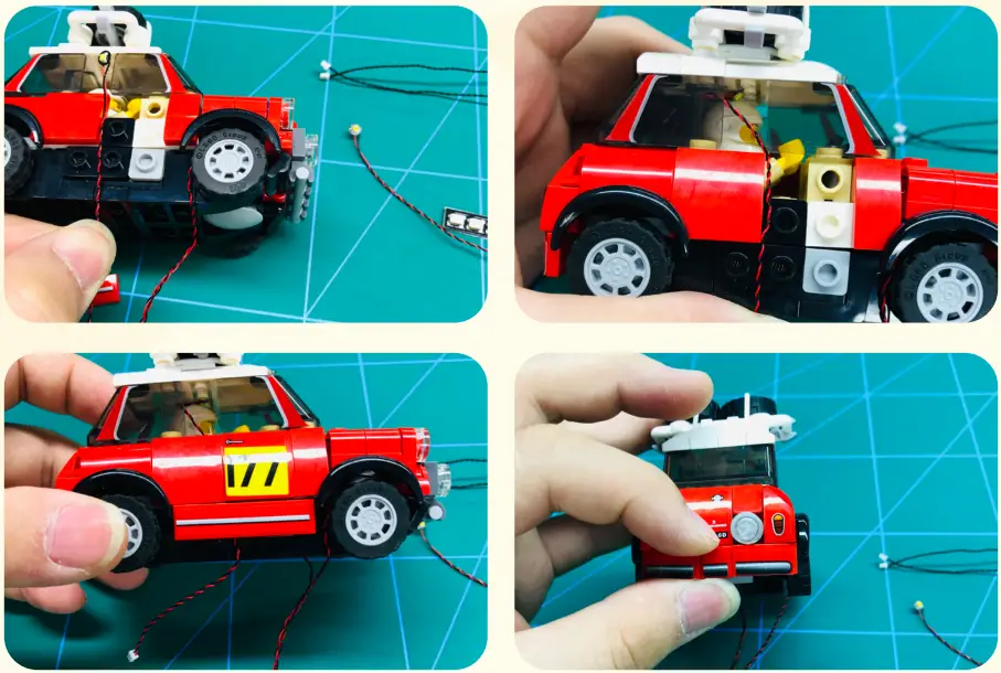 GAME OF BRICKS 75894 Light Kit for 1967 Mini Cooper S Rally and 2018 MINI John Cooper Works Buggy - Step6