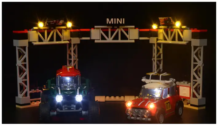 GAME OF BRICKS 75894 Light Kit for 1967 Mini Cooper S Rally and 2018 MINI John Cooper Works Buggy