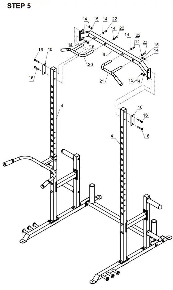 CORTEX PR-2 Barbell Half Rack - STEP 5