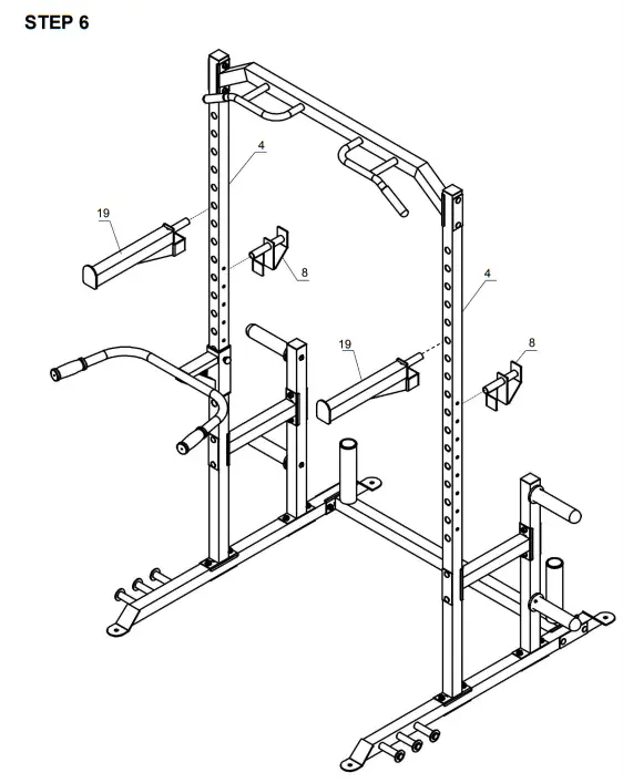 CORTEX PR-2 Barbell Half Rack - STEP 6