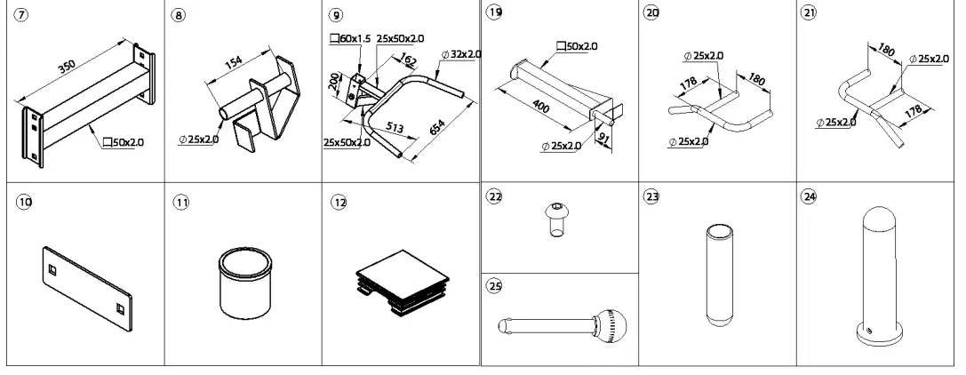 CORTEX PR-2 Barbell Half Rack - tools 2