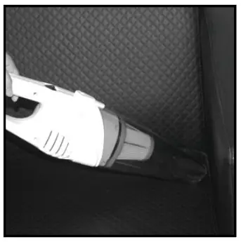 Using as a handheld vacuum cleaner