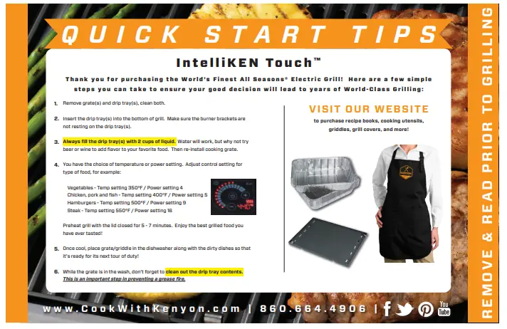 KENYON 145775 48vdc Single Zone Grill with Intelliken Touch - Fig 2