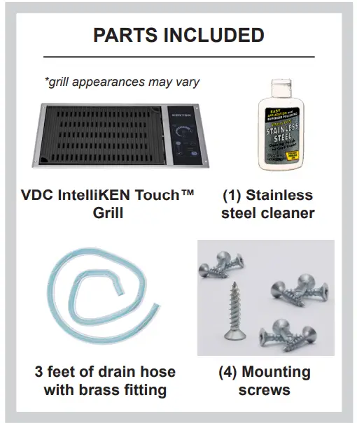 KENYON 145775 48vdc Single Zone Grill with Intelliken Touch - Fig 24