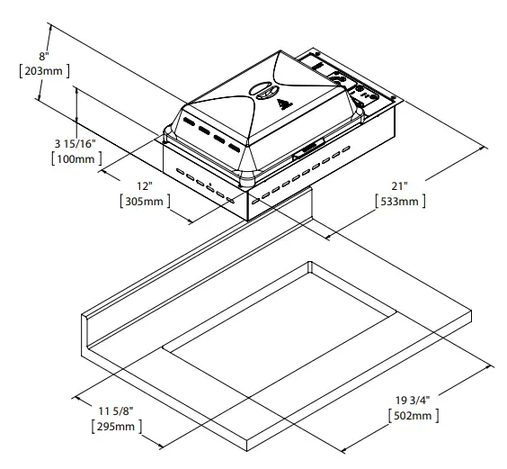 KENYON 145775 48vdc Single Zone Grill with Intelliken Touch - Fig 5