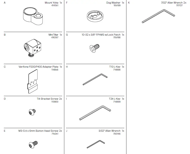 INNOVATIVE MNPA10-P200-P400 Payment Terminal Stand 1