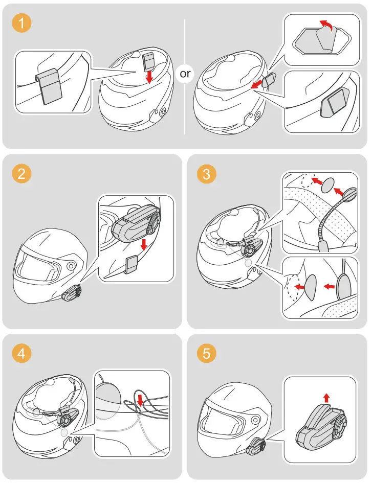 EJEAS Q2 Motorcycle Intercom System - Figure 2