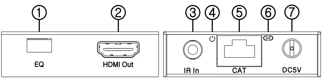 OREI EX-170C HDMI Extender Over Cat6-7 Ethernet LAN Cable - fig 8